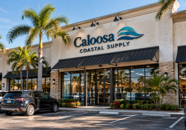 New dimensional storefront sign installed on a commercial retail property in Fort Myers.